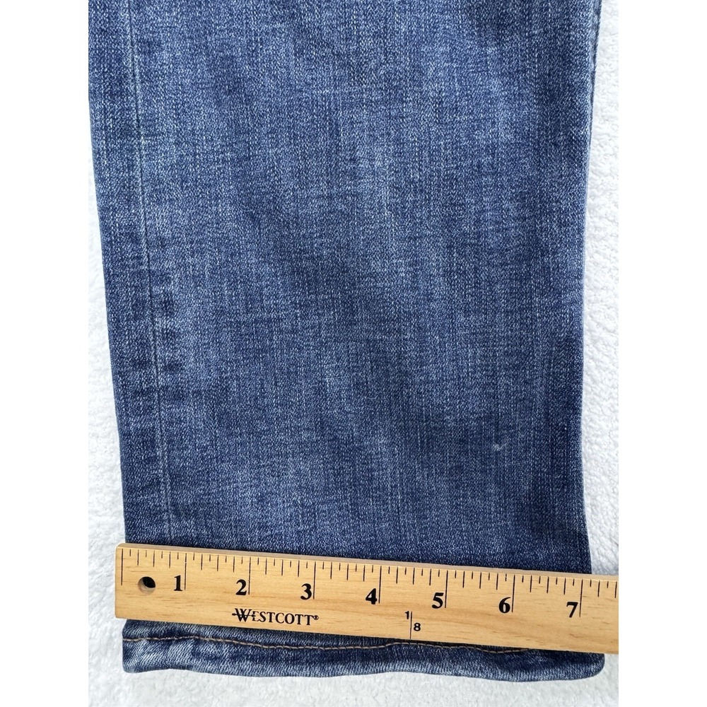 American Rag Cie Jeans Men 34x32 Blue EZ Flex Straight Slim Whiskered Denim - Picture 8 of 9